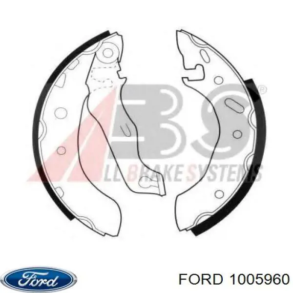 1005960 Ford zapatas de frenos de tambor traseras
