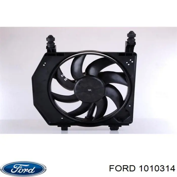 1010314 Ford difusor de radiador, ventilador de refrigeración, condensador del aire acondicionado, completo con motor y rodete