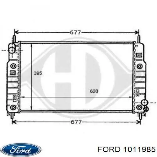 7330967 Ford radiador
