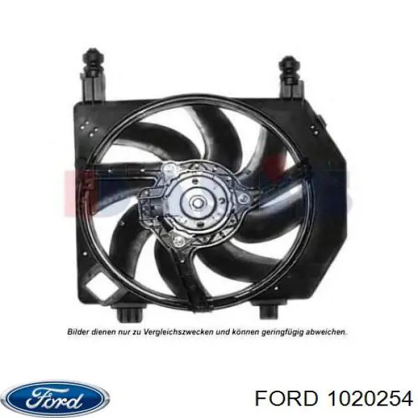 XS6H8C607DB Ford difusor de radiador, ventilador de refrigeración, condensador del aire acondicionado, completo con motor y rodete