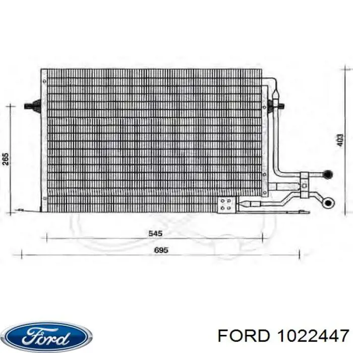 Comprar 1022447 Ford Condensador de aire acondicionado