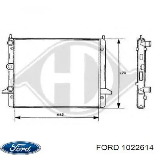 1022614 Ford radiador
