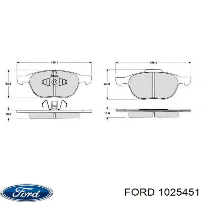 Revestimiento frontal inferior para Ford Orion (GAL)