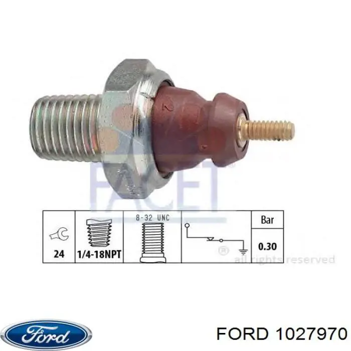 1027970 Ford sensor de presión de aceite