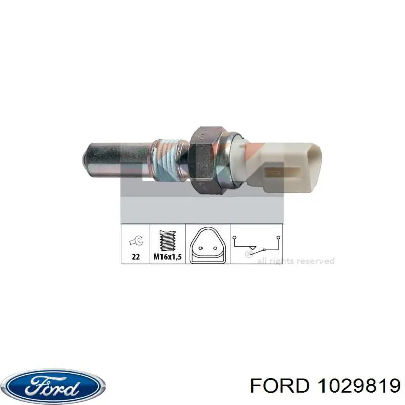 Comprar 1029819 Ford Interruptor de luz de marcha atrás