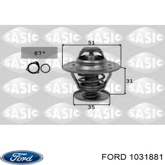 1031881 Ford termostato