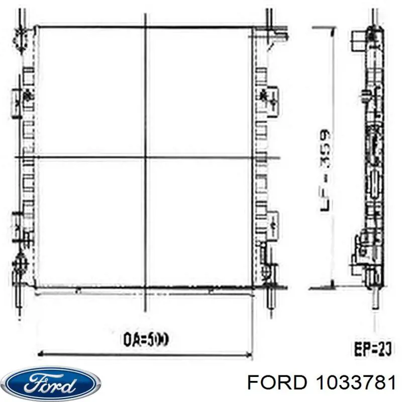 1033781 Ford motor de arranque