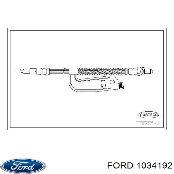 1034192 Ford latiguillo de freno delantero