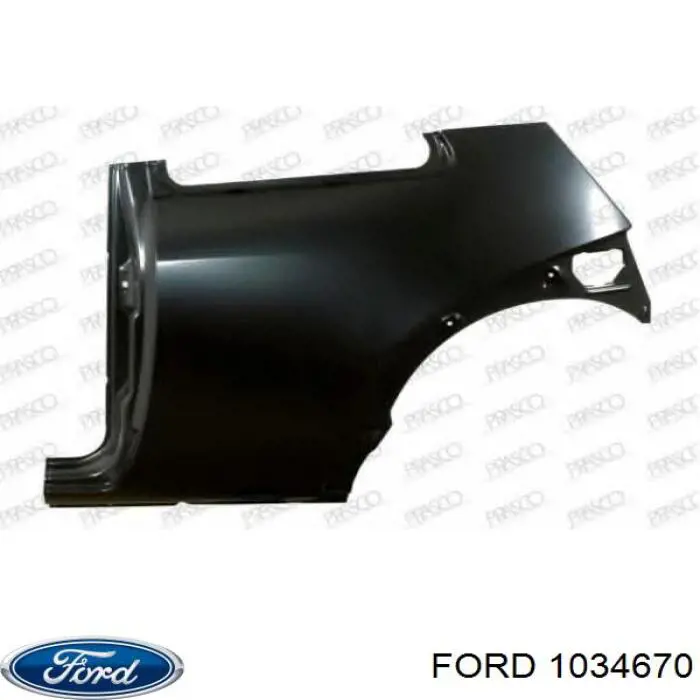 Guardabarros trasero derecho Ford Ka (RBT)