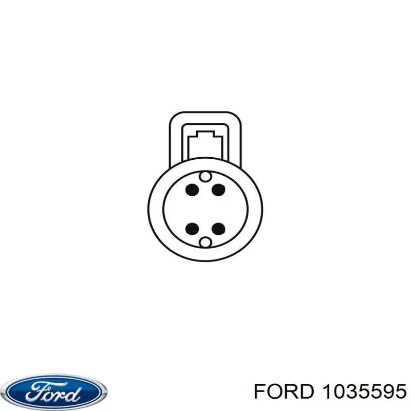 Sonda lambda post catalizador Ford 1035595