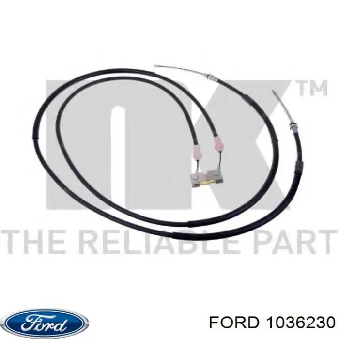 1036230 Ford cable de freno de mano trasero derecho/izquierdo