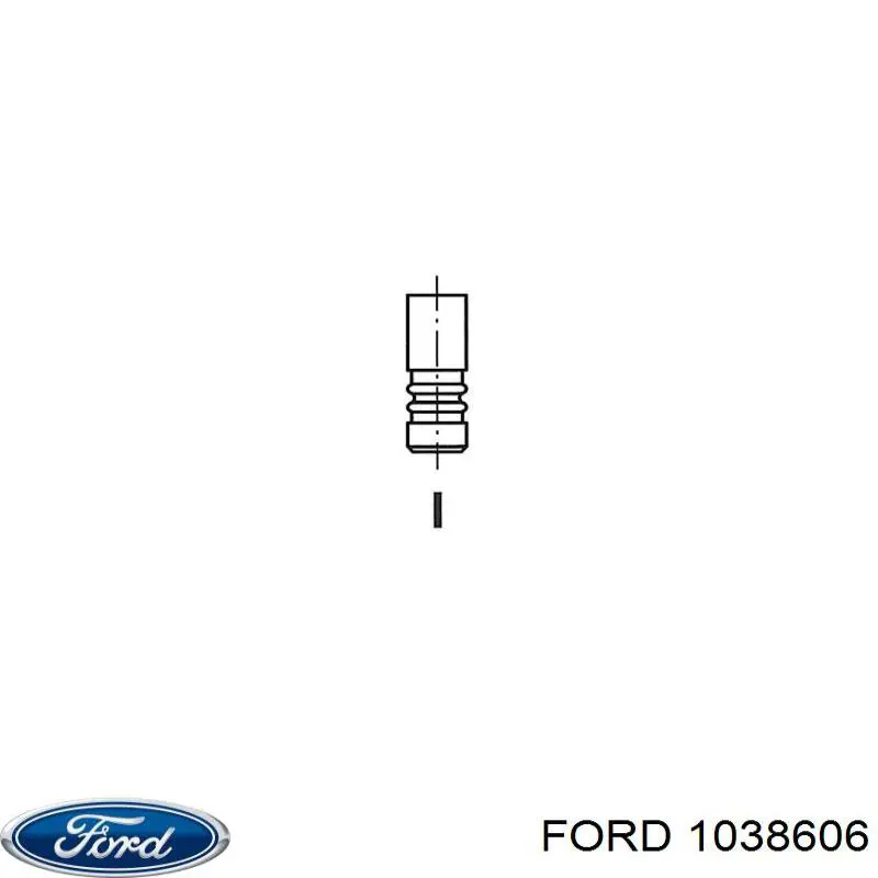 1038606 Ford válvula de escape