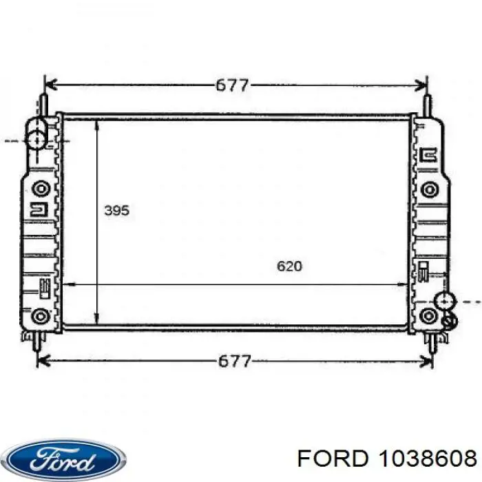 1038608 Ford radiador