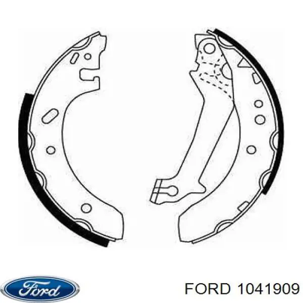 1041909 Ford zapatas de frenos de tambor traseras