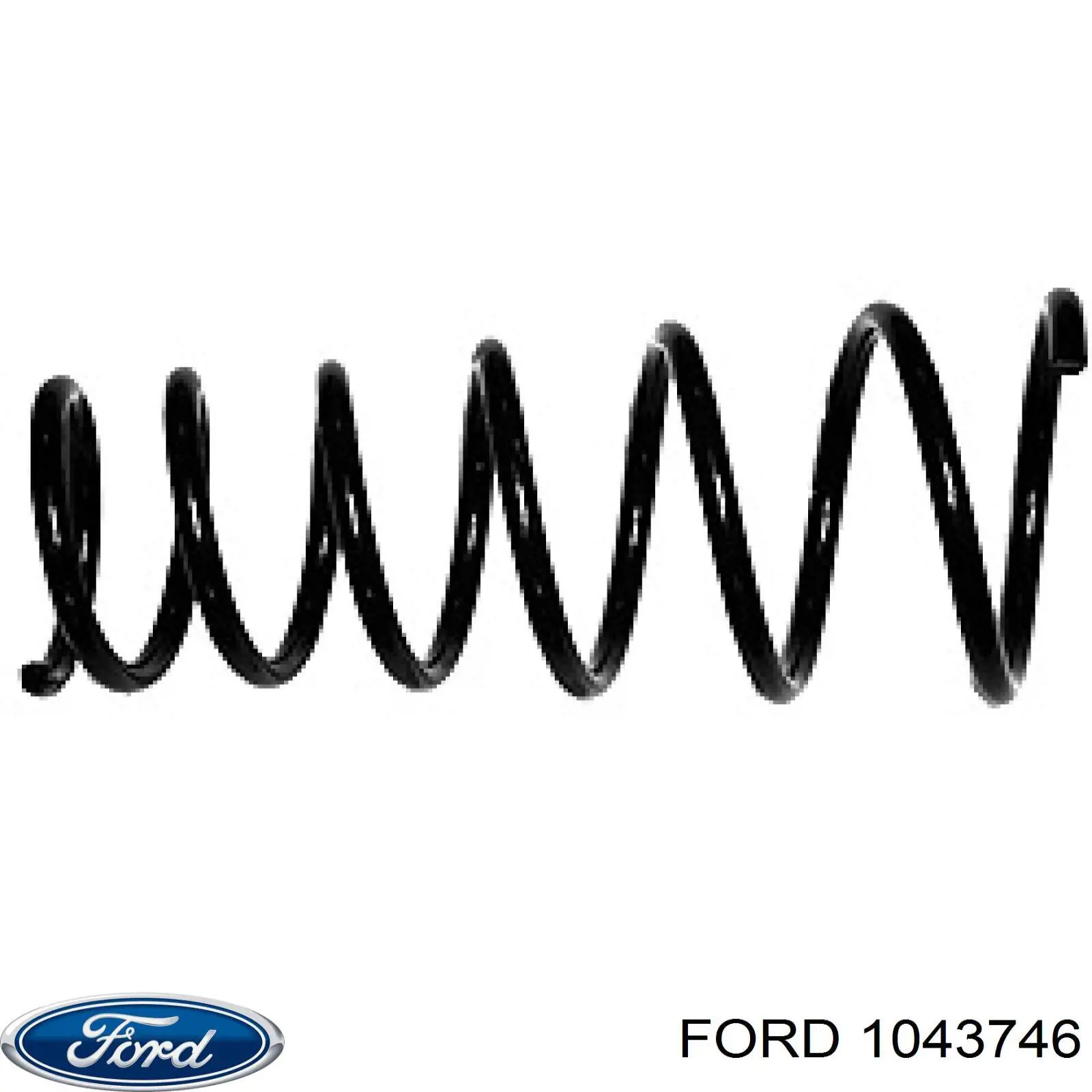 1043746 Ford muelle de suspensión eje trasero