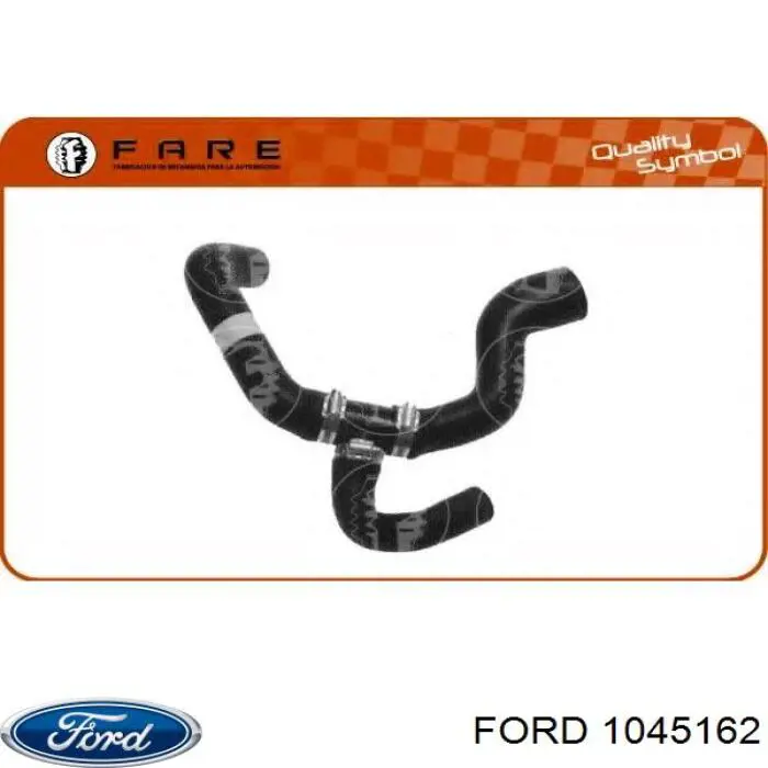 1045162 Ford manguera refrigerante para radiador inferiora