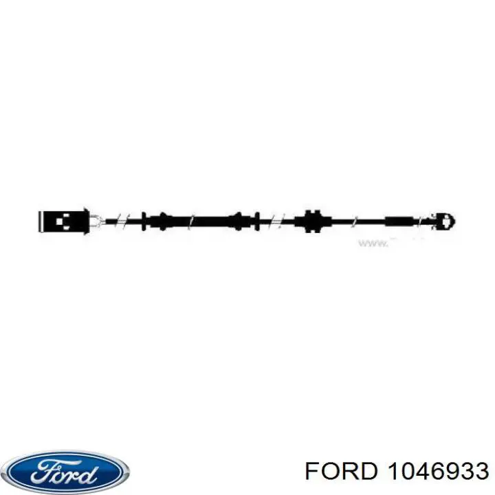 1046933 Ford barra oscilante, suspensión de ruedas delantera, inferior izquierda