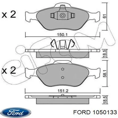 Paragolpes 1093937 Ford