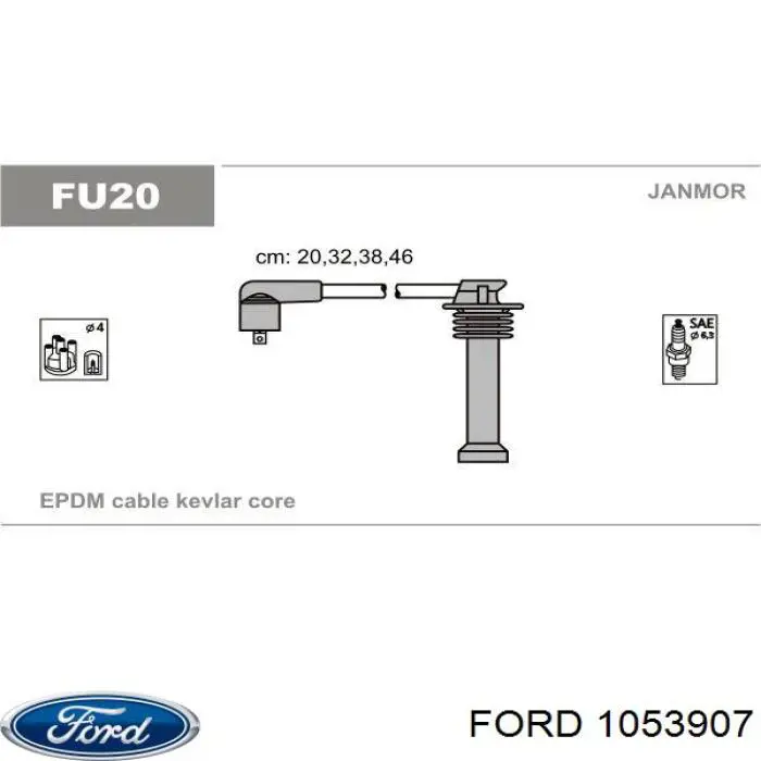 1053907 Ford cable de encendido, cilindro №3