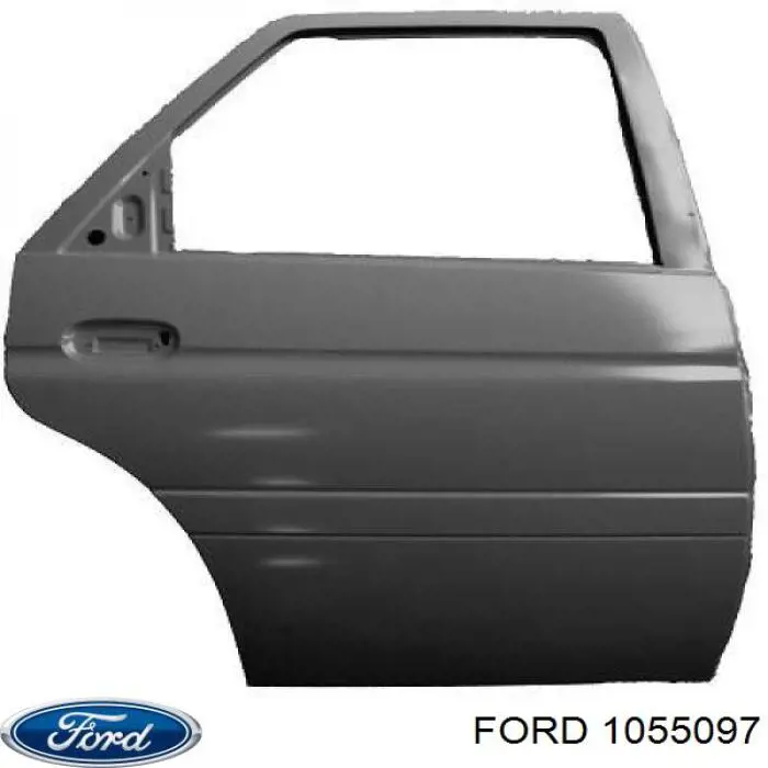 Panel exterior de puerta trasera derecha para Ford Escort (GAL, AAL, ABL)
