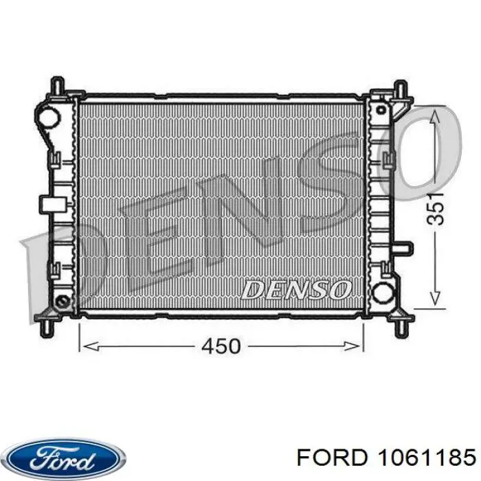 1061185 Ford radiador refrigeración del motor