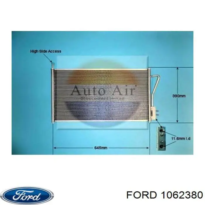 1062380 Ford condensador aire acondicionado