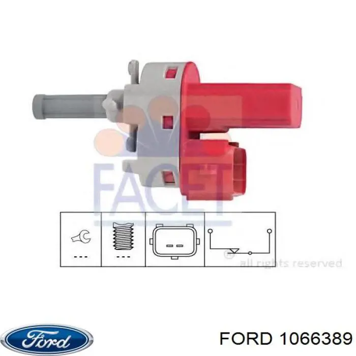 1066389 Ford interruptor de embrague