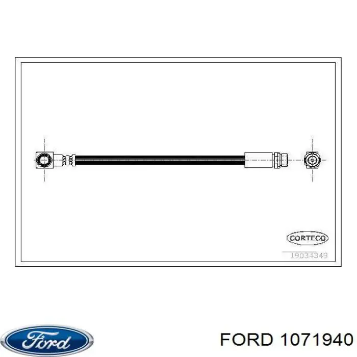 1071940 Ford latiguillo de freno trasero