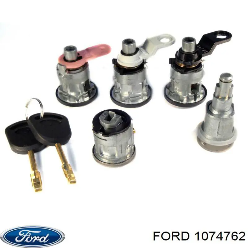 Juego de cerradura de puerta con interruptor de encendido y llaves para Ford Transit (E)