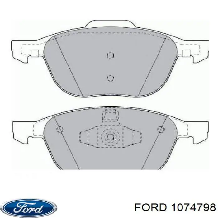 1074798 Ford soporte de radiador completo