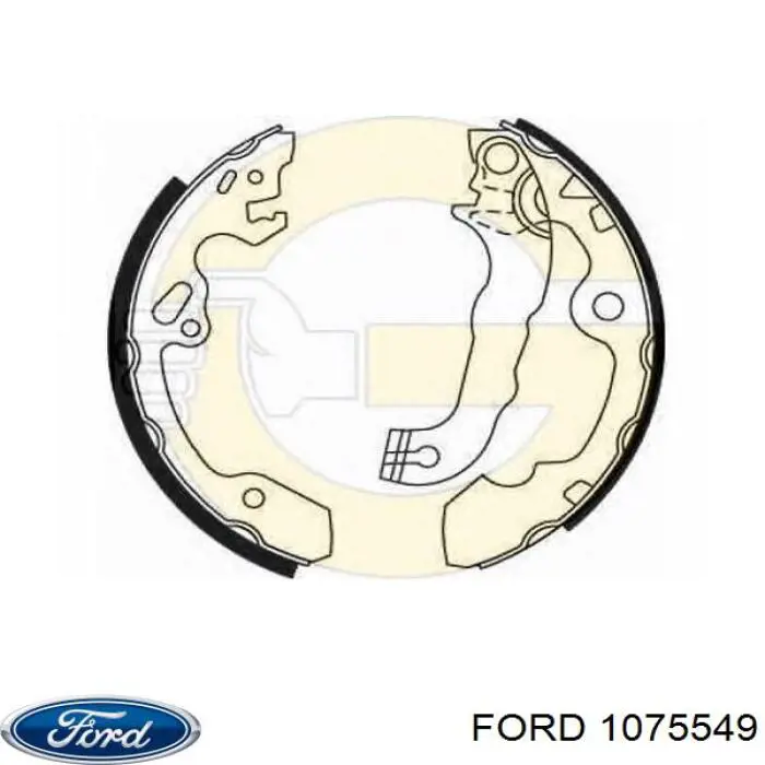 1075549 Ford zapatas de frenos de tambor traseras