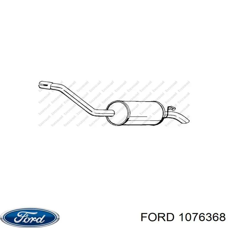 6171318 Ford silenciador posterior