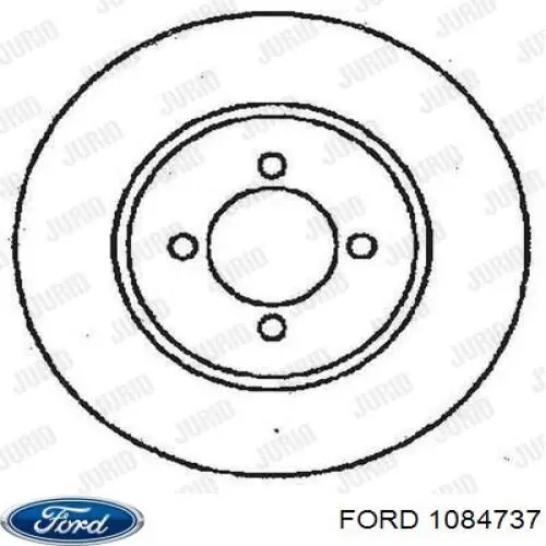 1084737 Ford faro antiniebla derecho