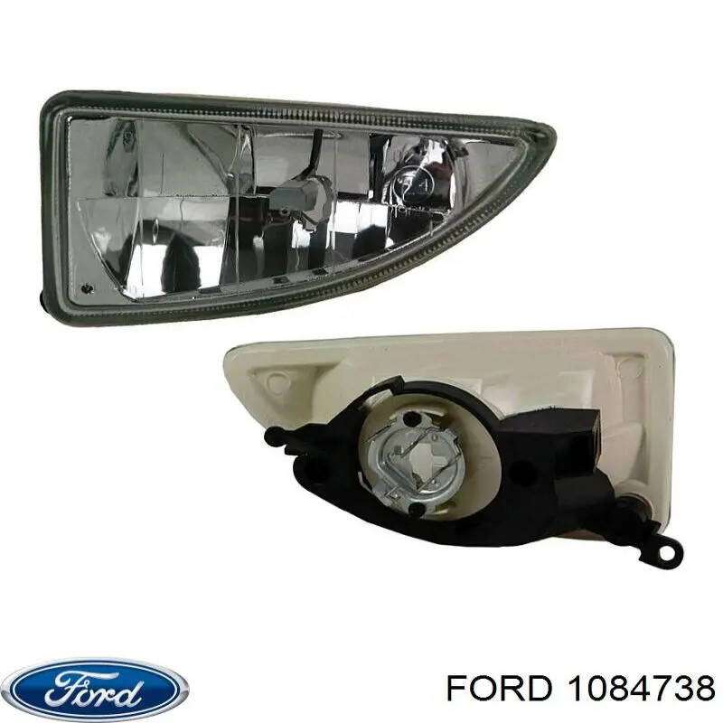 Cristal de faro antiniebla izquierdo para Ford Focus (DNW)
