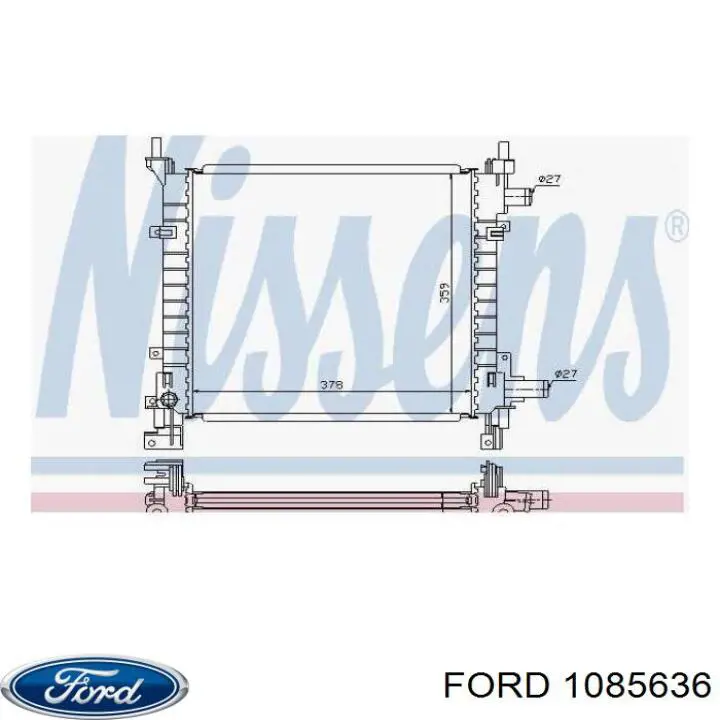 1085636 Ford radiador refrigeración del motor