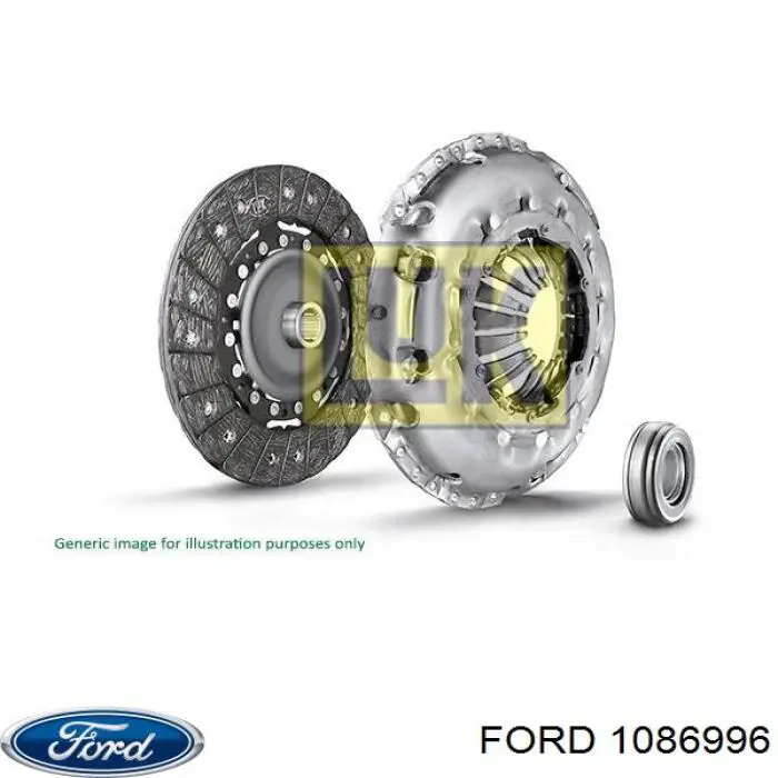 1086996 Ford kit de embrague (3 partes)