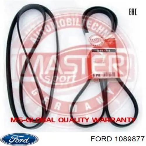 Correa de alternador 1089877 Ford