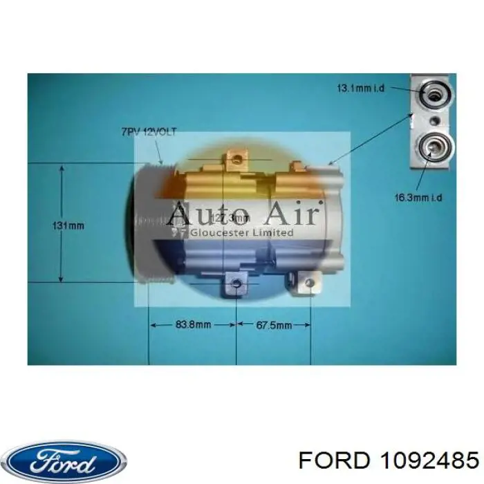 1092485 Ford amortiguador trasero