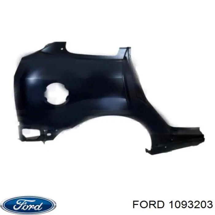1093203 Ford guardabarros trasero derecho