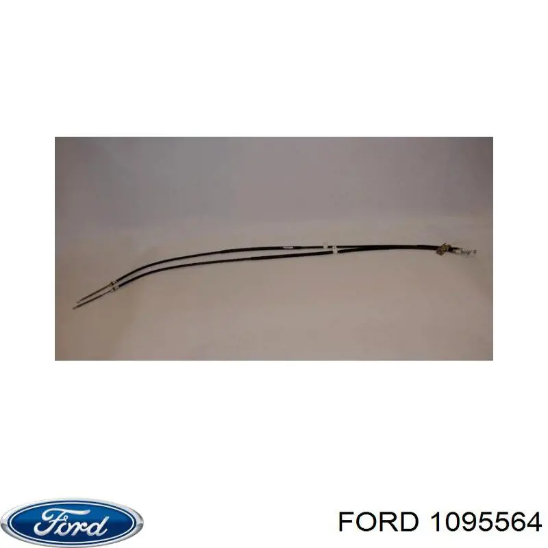 1095564 Ford cable de freno de mano trasero derecho/izquierdo