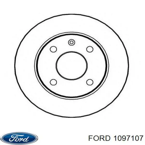 1097107 Ford disco de freno delantero