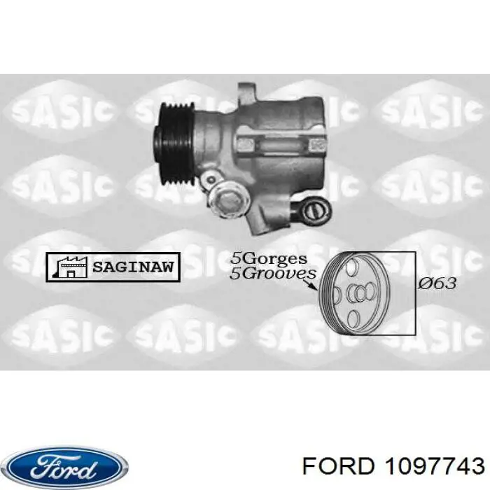 1097743 Ford Bomba hidráulica de dirección