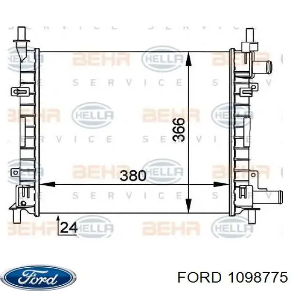 1098775 Ford radiador refrigeración del motor