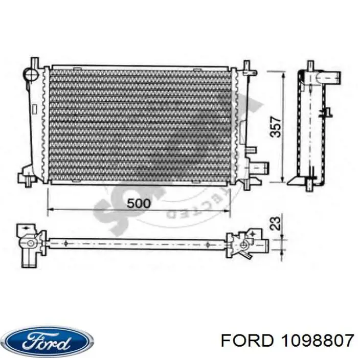 Água radiador Ford 1098807 precio, desde 47,29 EUR