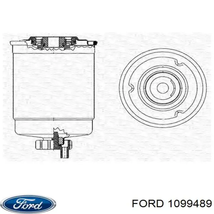 1099489 Ford filtro de combustible