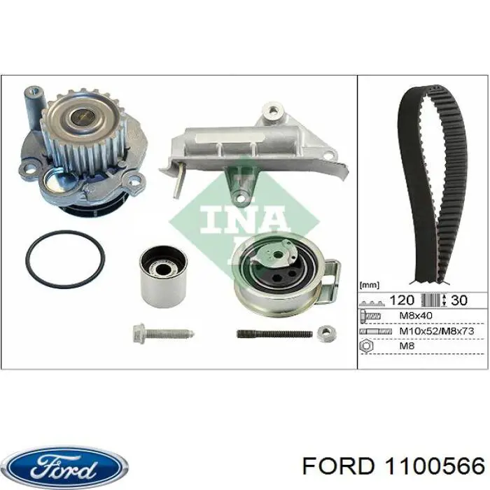 1100566 Ford tensor de la correa de distribución