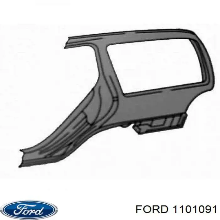 Guardabarros trasero derecho Ford Mondeo 2 (BFP)