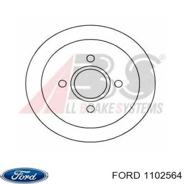 1102564 Ford disco de freno trasero