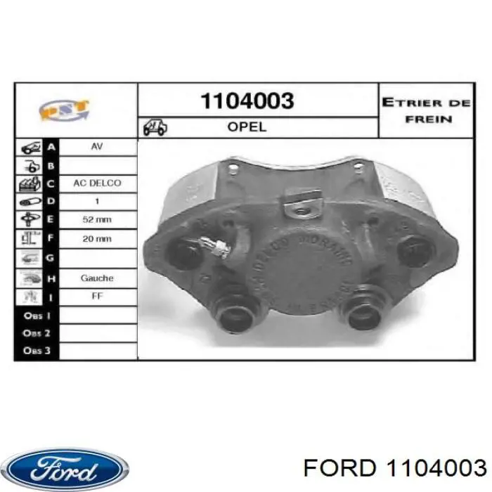 Comprar 1104003 Ford Tensor correa distribución