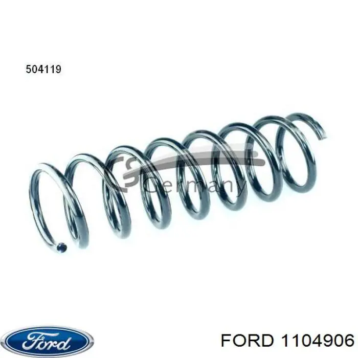 1104906 Ford muelle de suspensión eje trasero